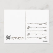 ワニ結婚の。 ポストカード (裏面)