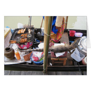 ワニ肉バーベキュー…タイ通りフードカード