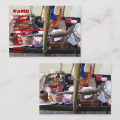 ワニ肉BBQ ...タイ通り食品 名刺 (正面/裏面)