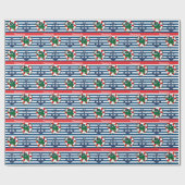 ワニ航海のゲーターベイビーシャワー/子供の誕生日 ラッピングペーパー (フラット)