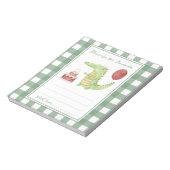 ワニ誕生日タイムカプセルメッセージ ノートパッド (回転)