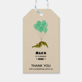 ワニ誕生日パーティーありがとう ギフトタグ