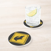 ワニ道路標識 コースター (側面)