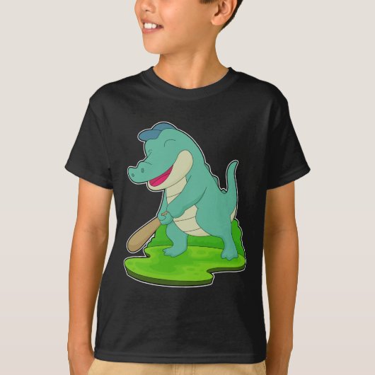 ワニ野球バット Tシャツ (正面)