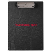 ワニ革のテクスチャ赤い文字 クリップボード (正面)