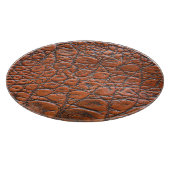 ワニ革の偽の外観 カッティングボード (角)