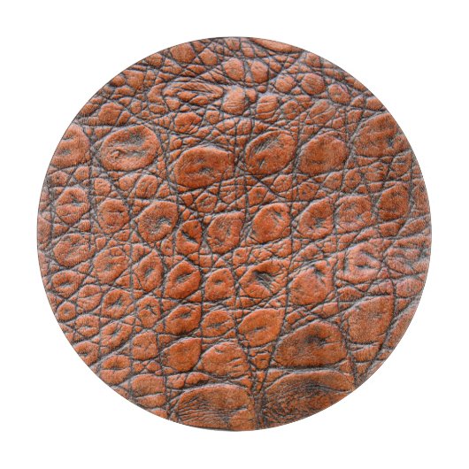 ワニ革の偽の外観 カッティングボード (正面)