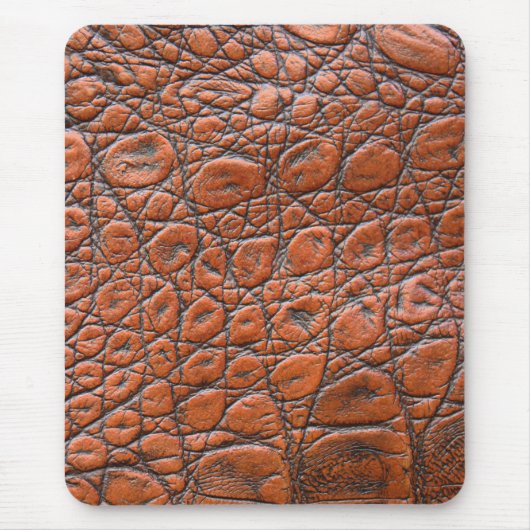 ワニ革の偽の外観 マウスパッド (正面)