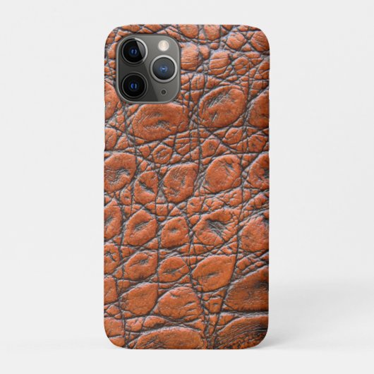 ワニ革の偽の外観 Case-Mate iPhoneケース (裏)