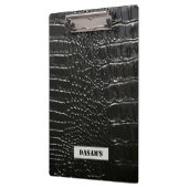 ワニ革 クリップボード (左)