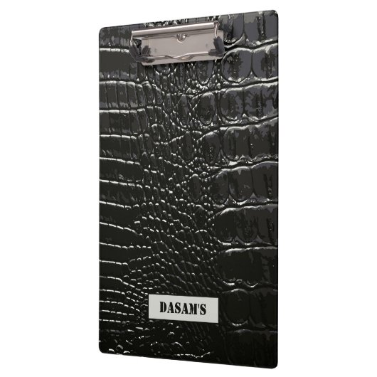 ワニ革 クリップボード (左)