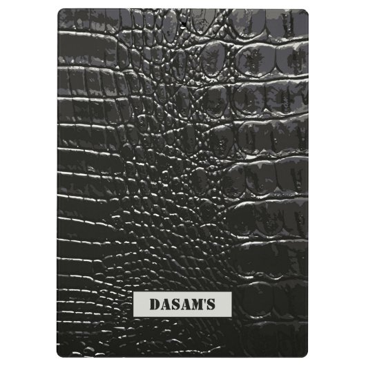 ワニ革 クリップボード (裏面)