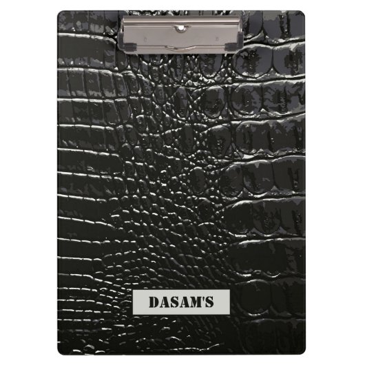 ワニ革 クリップボード (正面)