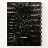 ワニ革 ノートブック (裏面)