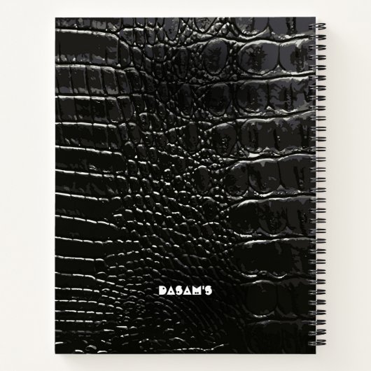 ワニ革 ノートブック (裏面)