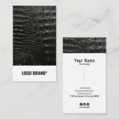 ワニ革 名刺 (正面/裏面)