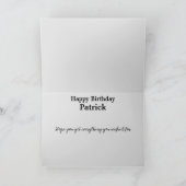 ワニ頼の誕生日?また?フォトアート カード (内部)