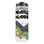 ワニ飛んでいるルボンバルディーノクロコディロ タンブラー (正面)