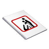 ワニ食べ物を与え動物園の看板にベビーしない ノートブック (右側)