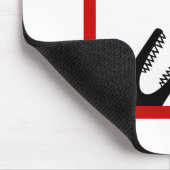 ワニ食べ物を与え動物園の看板にベビーしない マウスパッド (コーナー)