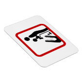 ワニ食べ物を与え動物園の看板にベビーしない マグネット (右側)