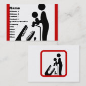 ワニ食べ物を与え動物園の看板にベビーしない 名刺 (正面/裏面)