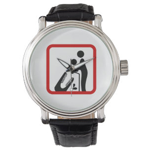 ワニ食べ物を与え動物園の看板にベビーしない 腕時計