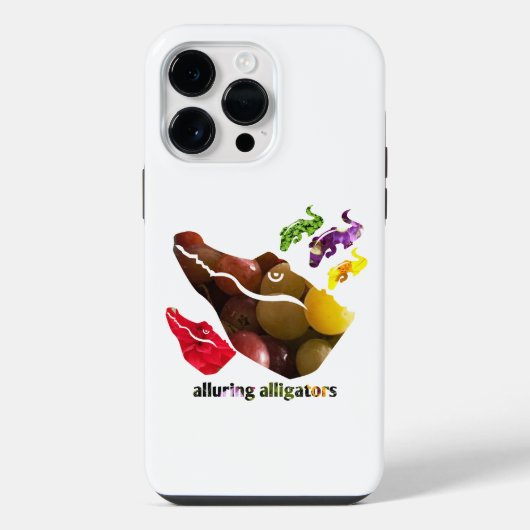 ワニ魅力的カ iPhoneケース (裏面)