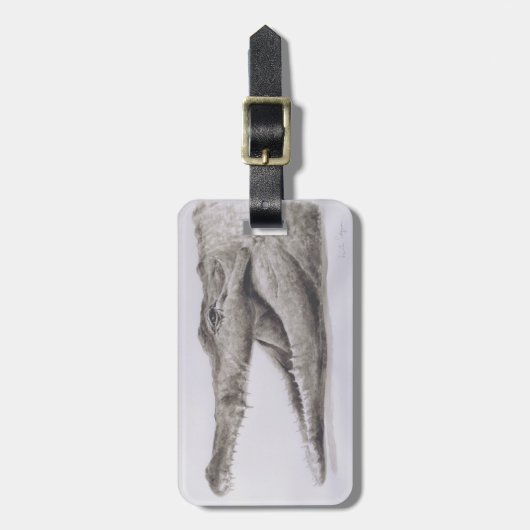 ワニ2005年 ラゲッジタグ (正面縦)