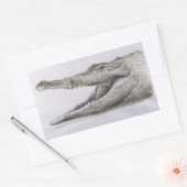 ワニ2005 長方形シール (封筒)