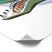 ワニ/アリゲーターサークルデザイン ポスター (角)