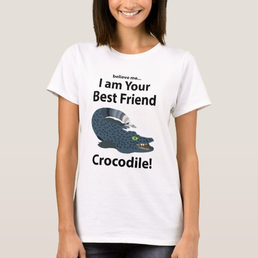 ワニ+アリゲーター 楽しいワニ Tシャツ (正面)