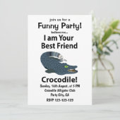 ワニ　アリゲーター　面白いワニ 招待状 (スタンド正面)