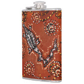 ワニ・アート フラスク (左)