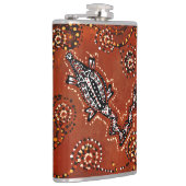 ワニ・アート フラスク (右)