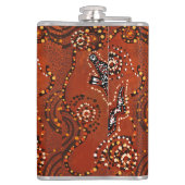 ワニ・アート フラスク (裏面)