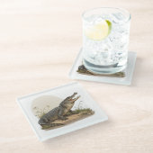 ワニ ガラスコースター (アングル)