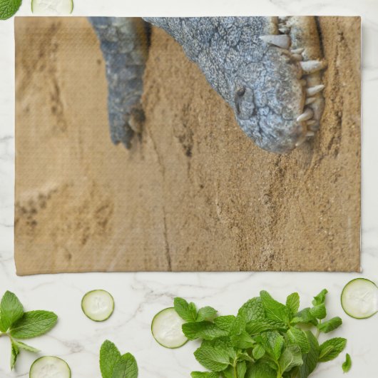 ワニ キッチンタオル (折り畳み)