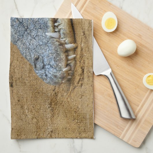 ワニ キッチンタオル (四つ折り)