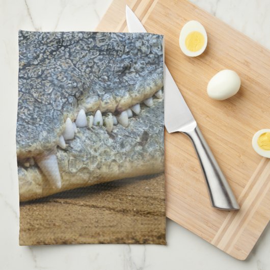 ワニ キッチンタオル (四つ折り)