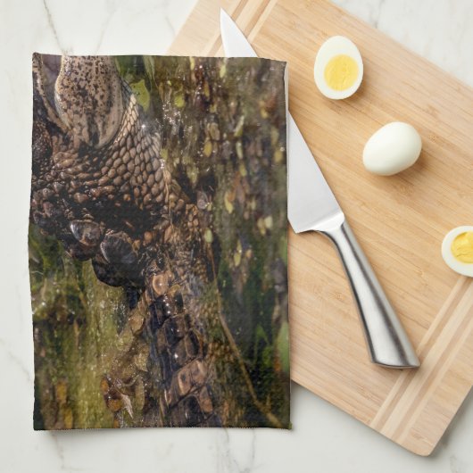 ワニ キッチンタオル (四つ折り)