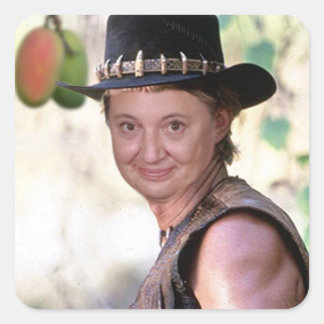 ワニ・ケイト・ステッカー スクエアシール