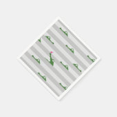 ワニ スタンダードカクテルナプキン (角)