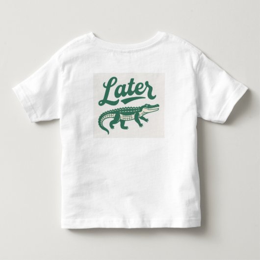 ワニ トドラーTシャツ (裏面)