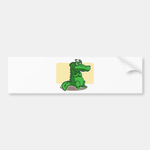 ワニ バンパーステッカー