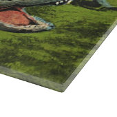 ワニ、ビンテージの海洋生物爬虫類動物 カッティングボード (角)