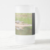 ワニ フロストグラスビールジョッキ (正面右)