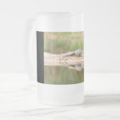 ワニ フロストグラスビールジョッキ (正面左)