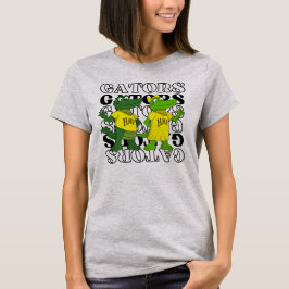ワニ ミラーバックグラウンド Tシャツ