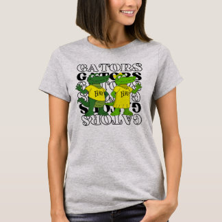 ワニ ミラーバックグラウンド Tシャツ